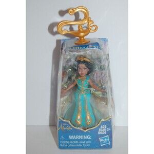 Disney Aladdin Collectible Princess Jasmine Small Doll In Teal Dress New Hasbro